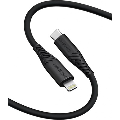 Swissten 71534010 USB-C / Lightning, 1,5m, černý