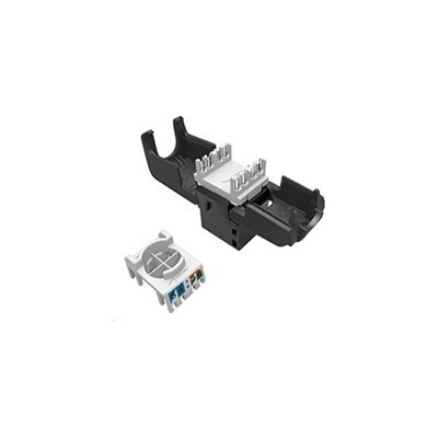 Solarix MULTIPACK 24 ks - keystone CAT6 UTP RJ45 samořezný SXKJ-6-UTP-BK-SA