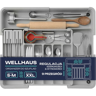 Organizér do zásuvky na příbory Wellhaus 56 x 48 cm