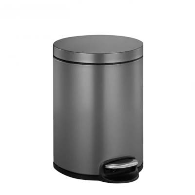 EKO-Europe EKO Кош за отпадъци с педал SERENE - графит - 5 л (EKO 921505 - Platinum)