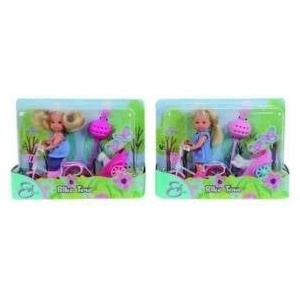 Simba Toys Doll - children Simba Evi with a Bike 105730783, 12 cm