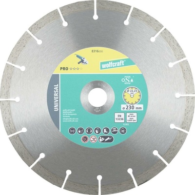 Wolfcraft diamantový rezný kotúč 230 mm 8316000