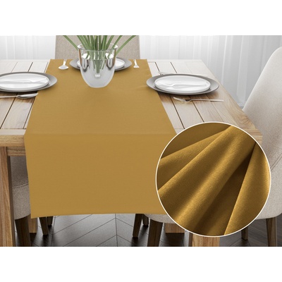 Biante Zamatový behúň Velvet Prémium SVP-009 Horčicový 45x140 cm