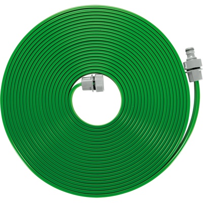 GARDENA hose sprinkler: Fine spray sprinkler for watering elongated, narrow zones, length 15 m, ready for connection, green, can be individually shortened or extended (1998-20) - 01998-20