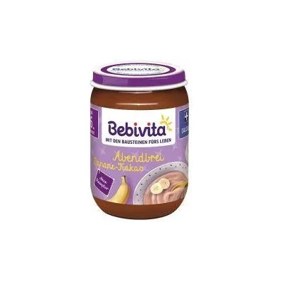 Bebivita Био млечна каша Bebivita , "Лека нощ" с грис, банан и какао, 190гр, 9007253105033