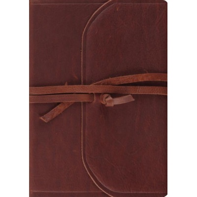 Journaling Bible-ESV-Interleaved Flap with Strap Crossway BiblesLeather