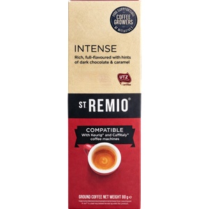 St Remio Кафе капсули St. Remio Intense съвместими с Caffitaly, 10 капсули