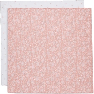 Jollein Муселинови пелени Jollein - Paisley Halo Rosewood Gots, 70 x 70 cm, 2 броя (535-851-66086)