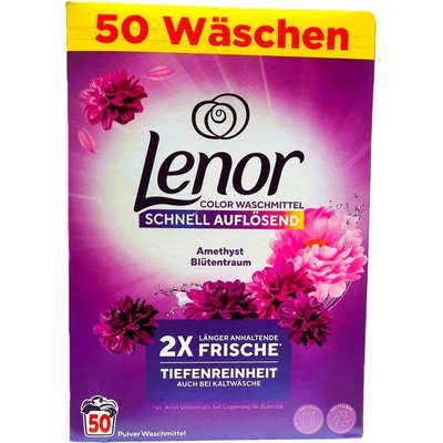 Lenor Color Amethyst Blütentraum prací prášek 3,25 kg 50 PD