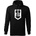 DRAGOWA мъжки суитшърт с качулка Army Boy, черен, 320г/м2 (5669)