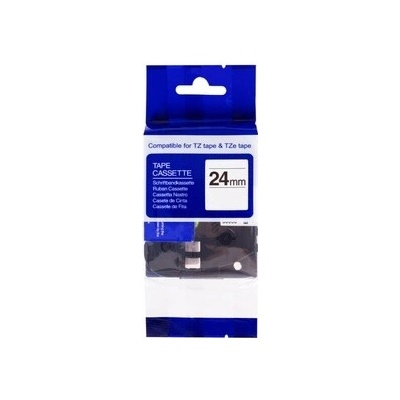PRINTLINE kompatibilná páska s Brother TZE-M951, 24mm, matná čierna tlač/strieborný podkla 100% novy kompatibil