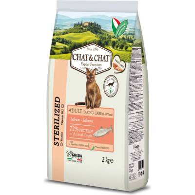 Chat & Chat Expert Adult Sterilized s lososom 2 kg