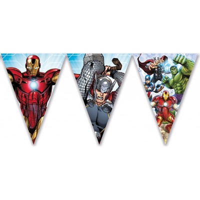 Girlanda praporky AVENGERS 2,3m 9 praporků – Zbozi.Blesk.cz