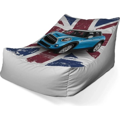 Sablio sedací vak lounge Mini sedan Britská vlajka 80 x 95 x 50 cm
