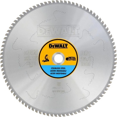 DEWALT Диск циркулярен за рязане на метал и неръждаема стомана 355х2.15х25.4, z90 DeWALT (095174)