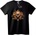 NOONEBRAND Тениска Пламтящ Skull с бутала - XXS, Black