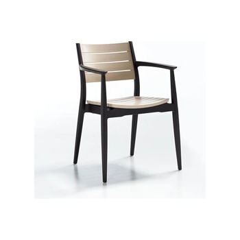 Novussi NOVUSSI-Стол "REGNUM" ТЪМНО КАФЯВО/КАПУЧИНО 58x54xh82cm (NVS023) (0142361)