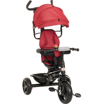 Детска триколка Zi JORDI 3-в-1, тъмно синя - Червен