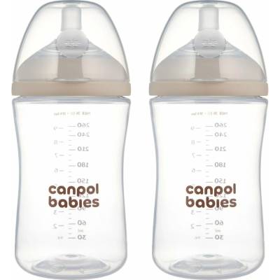 Canpol Babies Set lahví Natural Shape 260 ml 2 ks