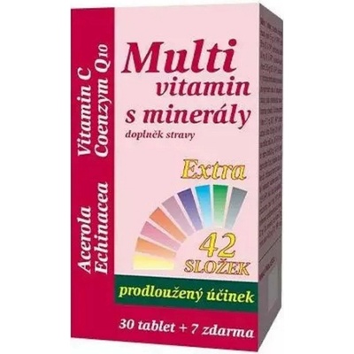 Multivitamín s minerály+extra C 37 tablet