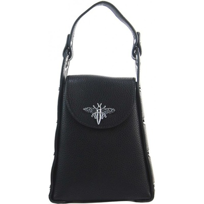 Made in China Menšia dámska kabelka crossbody do ruky čierna
