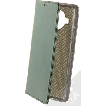 Pouzdro 1Mcz Magnetic Book Xiaomi Mi 10T Lite 5G tmavě zelené