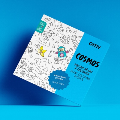 Omalovánkový plakát OMY – Cosmos (70 × 100 cm) | kreativní XXL omalovánky pro děti