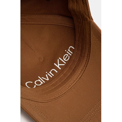 Calvin Klein Памучна шапка с козирка Calvin Klein в черно с изчистен дизайн K50K511987 (K50K511987)