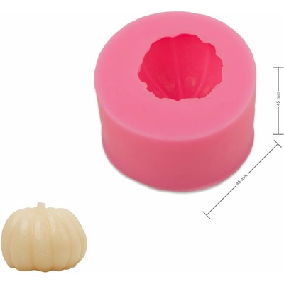 Manumi silikónová forma na odlievanie kreatívnej hmoty 85 x 45 mm v tvare tekvice - 1 ks