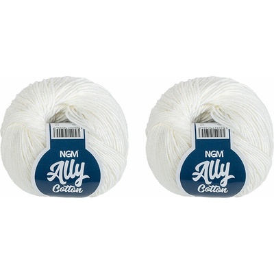 BELLATEX Ally cotton 50 g set 2 ks - 000 bílá