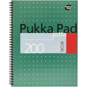 Pukka Pad Спирална тетрадка, A4+, карирана, 100 листа, PUKKA PAD, "Metallic Jotta" JM018-SQUARED (JM018-SQUARED)