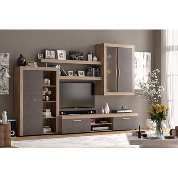 Холна секция Orleans 293 cm дъб крафт табако и антрацит