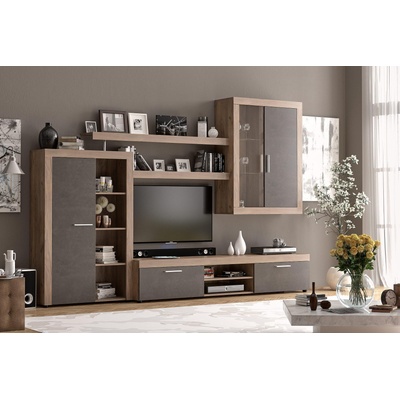 Холна секция Orleans 293 cm дъб крафт табако и антрацит