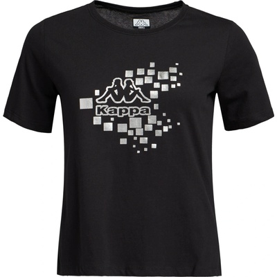 Kappa Dámske tričko LOGO GAMASTO čierna strieborná