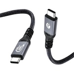 VCOM кабел Cable Thunderbolt 5 / USB4 - USB-C 80Gbps PD240W 1m Black - CU584M-1m (CU584M-1m) - tehnik