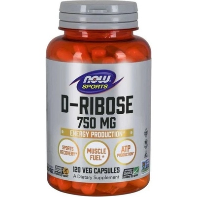 Now Foods D-Ribóza 750 mg 120 kapsúl