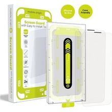 Mobile Origin Screen GuardWith Easy Applicator 2 Pack iPhone 16 Pro SGA-i16Pro-2pk