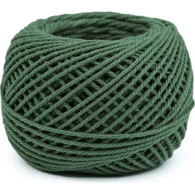 Bavlněná příze macrame / háčkovací 40 g rozčesávací Varianta: 15 (14) zelená, Balení: 1 ks 49480/120302/229857