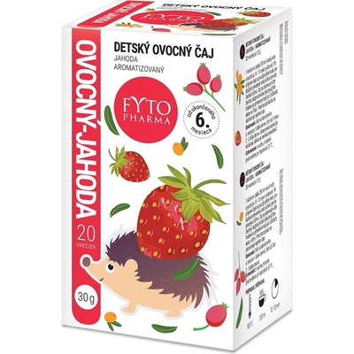 FYTOPHARMA ovocný čaj jahoda 20 x 1.5g