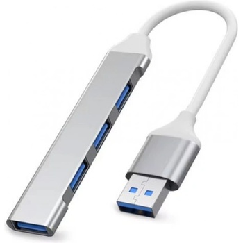USB Хъб 3, 0 Четири гнезда Silver (USB Хъб 3,0 Четири гнезда Silver)