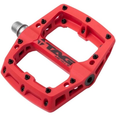 TAG Metals Педали за велосипед TAG Metals T3 NYLON Red