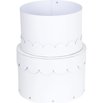 Bigso Бели картонени кутии за съхранение в комплект 2 бр. с капаци ø 26x17, 5 cm Wilma Paper Laminate - Bigso (988245507H02-99)