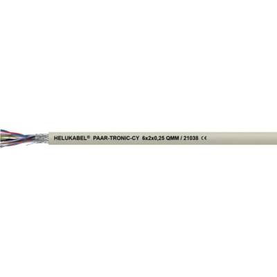 Helu 17048-500 dátový kábel 1 x 2 x 0.75 mm² sivá 500 m