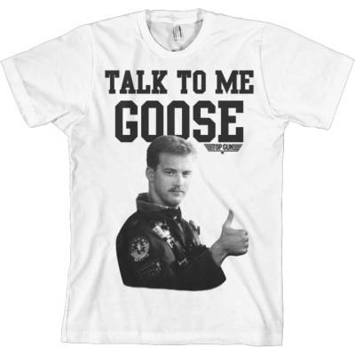 HYBRIS мъжка тениска Top Gun - Talk To Me Goose - White - HYBRIS - PM-1-TTG004-H25-16-WH