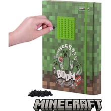 PIXIE CREW & MINECRAFT kartonové desky na A4 sešity zeleno hnědé