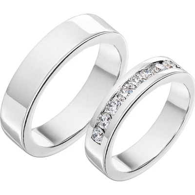 Tiami Snubní prsteny s diamanty Infinity Bílé zlato na míru RWEW20001