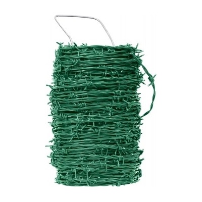 Ostnatý drát poplastovaný, zelený, délka 50 m, průměr 2,5 mm, Zn+PVC