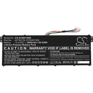 Cameron Sino Батерия за лаптоп ACER ConceptD 3 CN316-73G-729B, Swift 3 SF313-52-507Z, TravelMate Spin P4, AP18C7M LiPo 15.4V 3800 mAh CAMERON SINO (CS-ACW514NB) - megamag