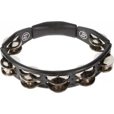 Latin Percussion Cyclops Tambourine Steel Jingles Black Hand Held