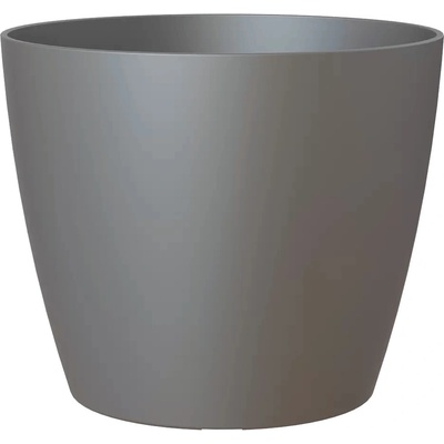 Artevasi Květináč SAN REMO 30cm plast tm.šedá antracit